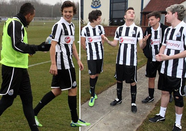 One Direction Ikuti Latihan Newcastle United